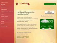 Tablet Screenshot of gerberhof-backnang.com